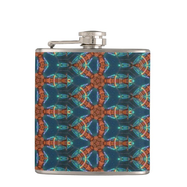 motif peu commun de flacon brun et vert (Devant)