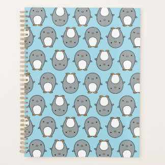 Motif Pingouin Bleu Bébé