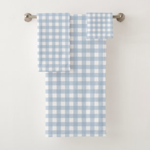 Motif Plaid En vichy bleu minimaliste