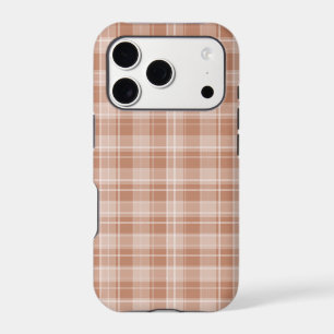 Motif Plaid orange clair
