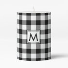 Motif plaqué noir et blanc En vichy monogramme