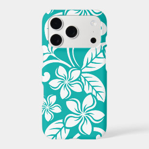 MOTIF PLUMÉRIA ÎLE EN TURQUOISE