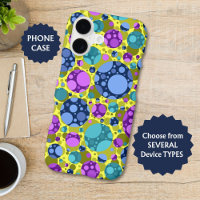 Motif pois en bleu rose Turquoise -