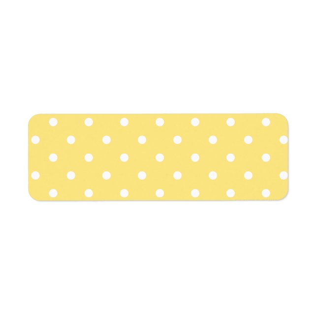 Motif Pois jaune et blanc. (Devant)