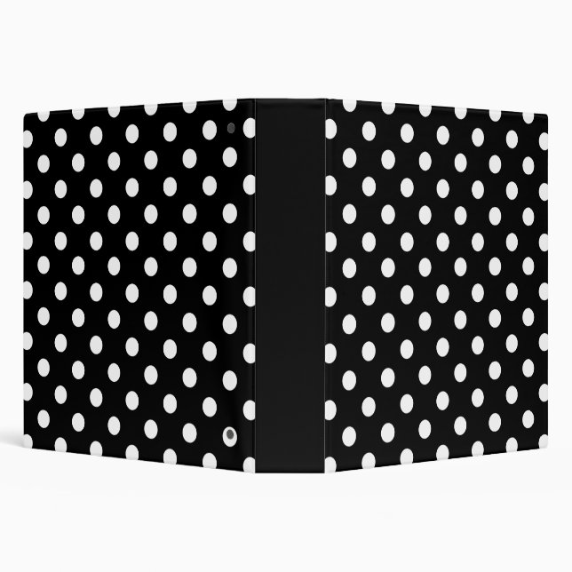 Motif Poka Dot Imprimer Classeur Bague 3 (Arrière-plan)