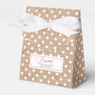 Motif Polka Dot Kraft Fêtes des mariées Ballotins