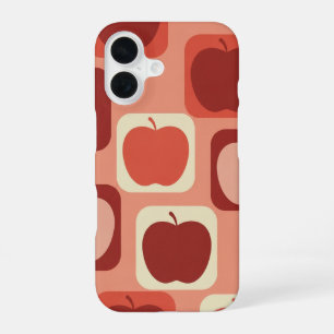 Motif Pommes Arrondies Vintage iPhone 16 Case
