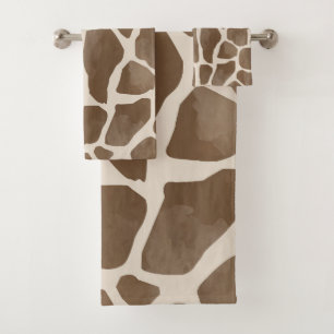 Motif Poster de animal de Giraffe d'aquarelle