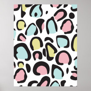 motif Poster de animal des années 1980