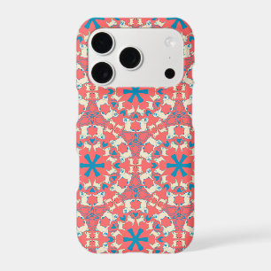 Motif Pug rouge corail moderne
