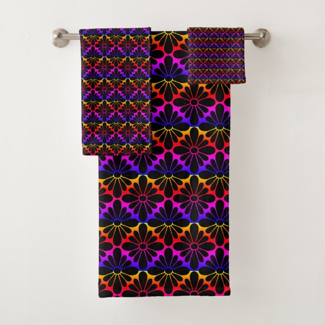 Motif Rainbow Concho Flowers (En situation)