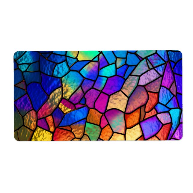 Motif Rainbow en verre (Devant)