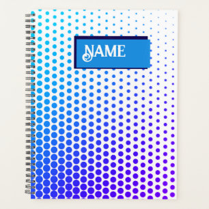 motif rayé à pois bleu et violet