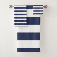 Motif rayé bleu-foncé et blanc moderne