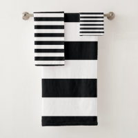 Motif rayé noir et blanc chic