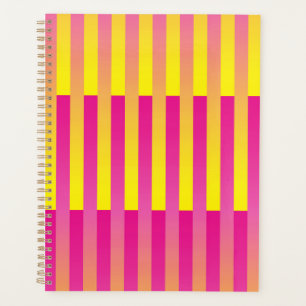 Motif rayé rose jaune orange