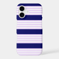 Motif rayures lilas et blanches avec bleu marine