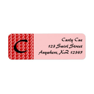 Motif Red Curl