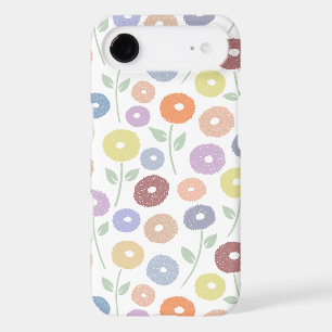 Motif répété de fleurs floues Pastels sur fond bla