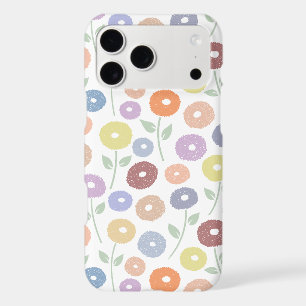 Motif Répété Fleur Floue Pastels sur Blanc