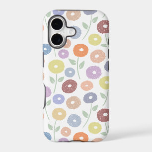 Motif Répété Fleur Floue Pastels sur Blanc