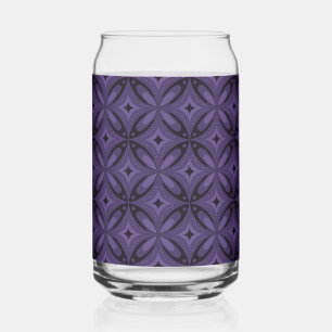 Motif Rétro de Couleur Violet Foncé