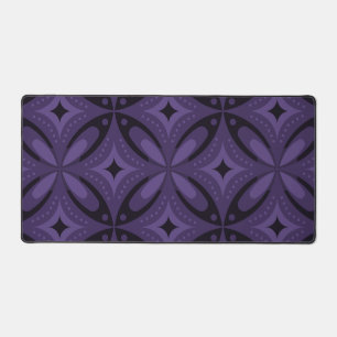 Motif Rétro de Couleur Violet Foncé