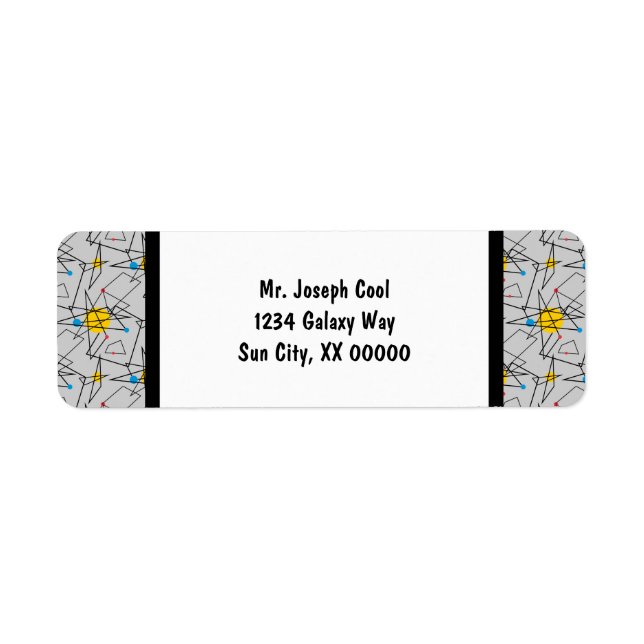 Motif rétro géométrique angulaire (Devant)