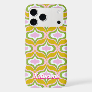 Motif Rétro Orange Jaune