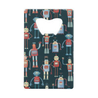 Motif robotique rétro vintage