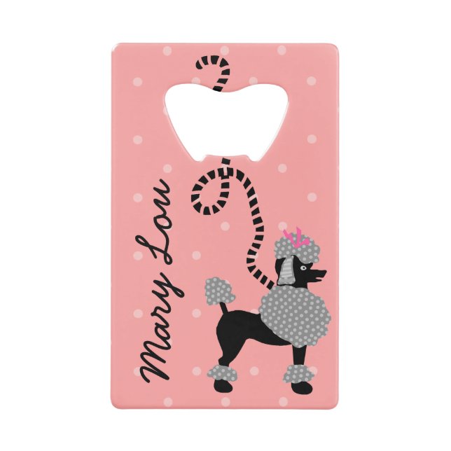 Motif rose de jupe de caniche rétro et noir de les (Devant)