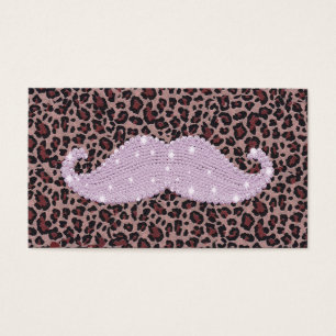 Motif rose drôle de moustache et de poster de
