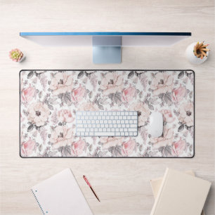 Motif rose et gris classique