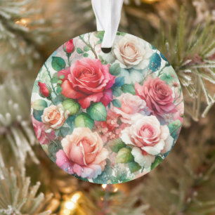 Motif Rose Fantaisiste