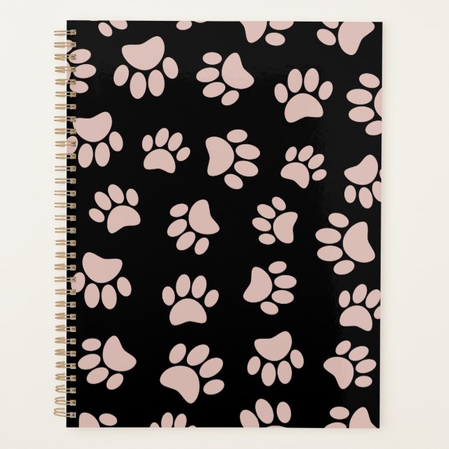 Motif rose Gold et Black Dog Paw (Devant)