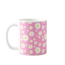 Motif rose marguerite printemps floral Mug café