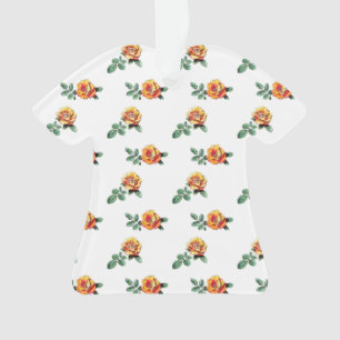 motif rose orange