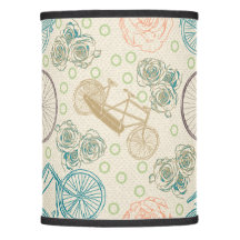 Motif Rose vintage à vélo
