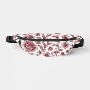 Motif Rose Vintage rouge foncé