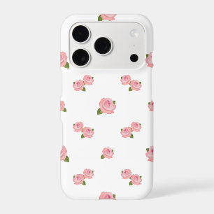 Motif Roses Roses sur Blanc