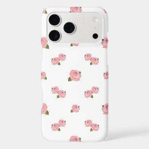 Motif Roses Roses sur Fond Blanc