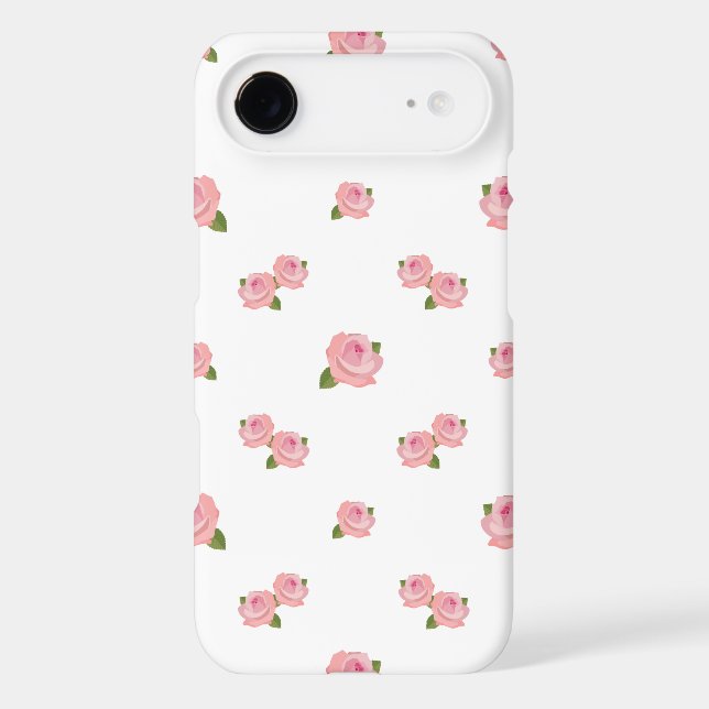 Motif Roses Roses sur Fond Blanc (Verso)