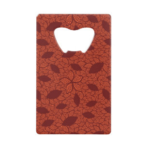 Motif rouge de feuille sur l'orange