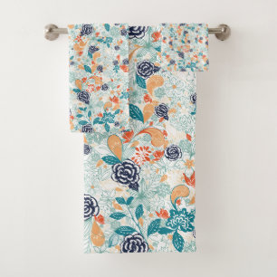 Motif sans couture à fleurs rétro