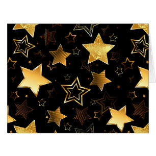 Motif sans couture avec étoiles d'or