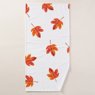 Motif sans couture avec feuilles d'automne. Aquare