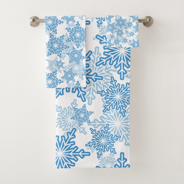 Motif sans couture blanc et bleu (En situation)
