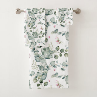 Motif sans couture botanique d'eucalyptus à l'aqua