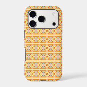 Motif sans couture d'art pixel géométrique moderne
