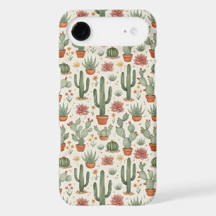 Motif sans couture de cactus de désert succulent